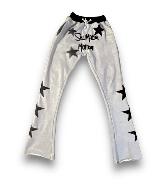 SelfMadeMotion Stacked Sweats / Grey and Black